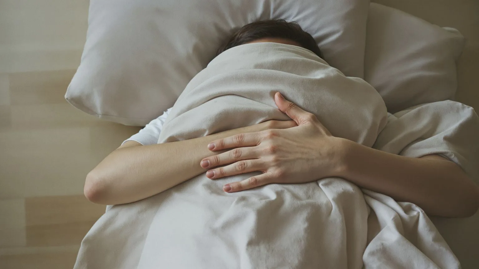 Person in feeling session posture on wooden floor, 8-minute body reality check for spiritual teacher Person in feeling session posture on wooden floor, 8-minute body reality check for spiritual teacher assessment