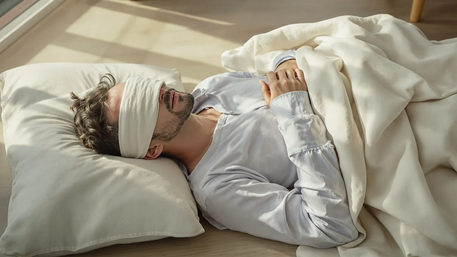 Person in feeling session posture practicing body awareness to distinguish ego tricks from true intuition signals