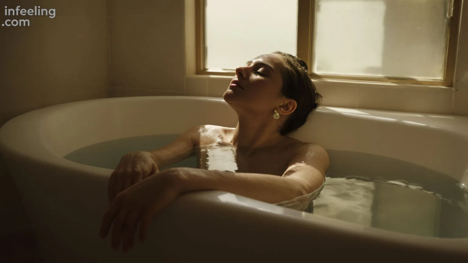 Person in bathtub with arms submerged, finding what shifts first when spiritually lost